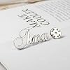 Personalized Custom Name Brooch Pin Customized Collar Jewelry Steamer needle 3 Colors Brooches for Women #5