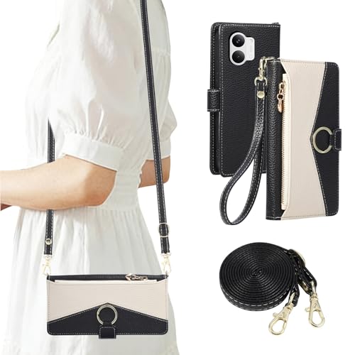 Rosbtib POCO X8 Pro Max �P�[�X �蒠�^ �V�����_�[ �����O�t�� 6.83�C���`�Ή� �|�Rx8�v���}�b�N�X �P�[�X �蒠�^ ������� 2�F�p�b�`���[�N �g�уJ�o�[ �V���I�~ �|�Rx8Pro Max �p �X�}�z�P�[�X ���킢�� ���� �V