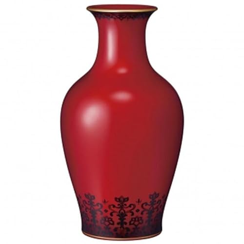 ノリタケ 花生 辰砂 "正倉院紋"