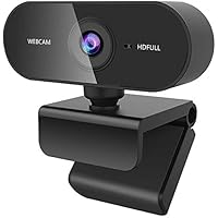Guijiyi Cámara Web Full HD,Webcam para PC,USB Plug and Play,con