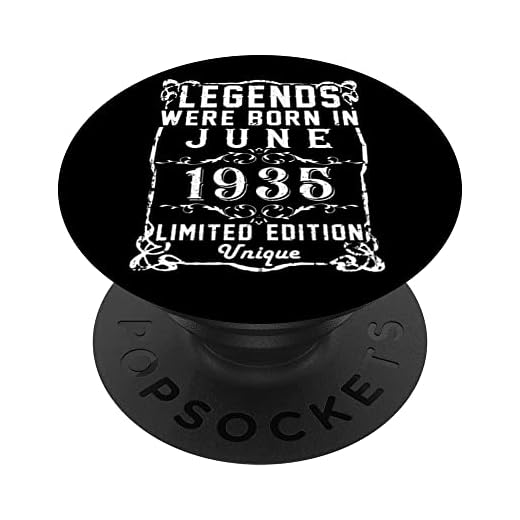 Cumpleaños Junio 1935 Edición Limitada Regalo Legend June PopSockets PopGrip Intercambiable