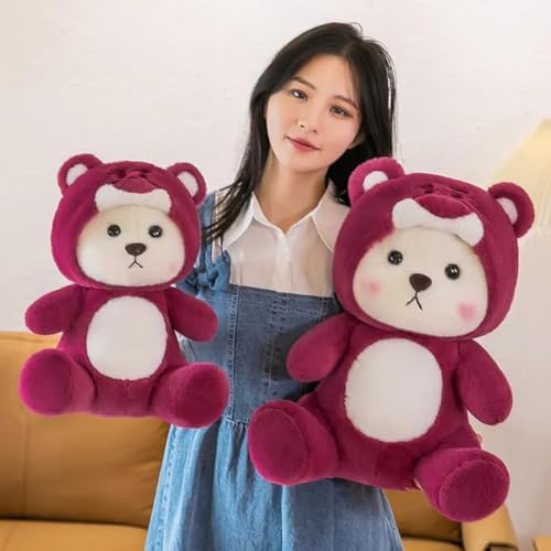 Image of Liquortees Teddy Bear Plush Toy for Baby Girl - Soft Toys Gift, Huggable Cuddly Plushies, Stuffed Toy, Best Gift for Girls (Hoody 30 cm)