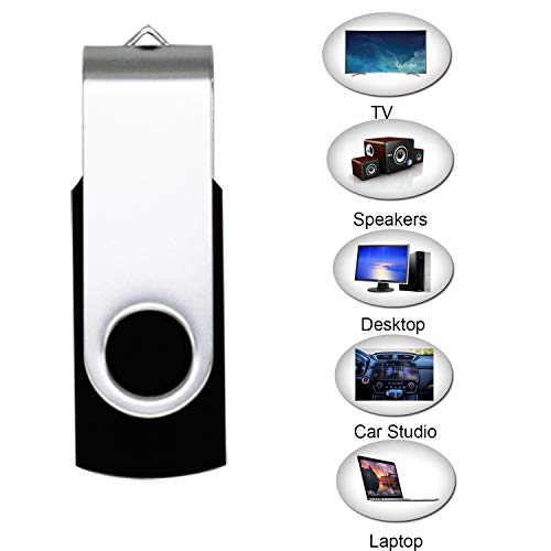 Usb Flash Drive 4Gb 10 Pack Usb 2.0 Thumb Drive Jump Drive Bulk Memory Sticks Zip Drives Swivel Keychain Design 10 Pieces Black #TOP4