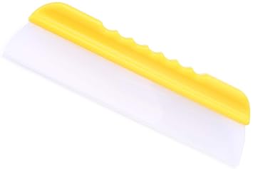 Forgrace 12 Inch Flexible Silicone T-Bar Water Blade Squeegee for Car or Home Glass Yellow Handle