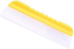 Forgrace 12 Inch Flexible Silicone Squeegee T-Bar Water Blade for Car or Home Glass Yellow Handle