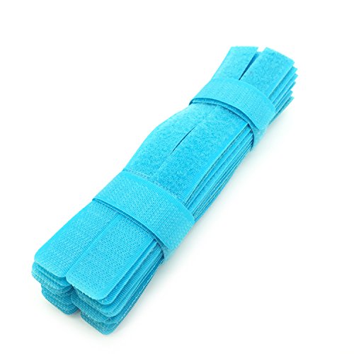 Pasow 50Pcs Cable Ties Reusable Fastening Wire Organizer Cord Rope Holder 7 Inch (Sky Blue) #TOP11