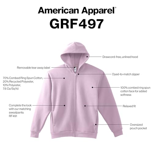 Sweatshirt à capuche mixte American Apparel en coton pour un style décontracté - 4