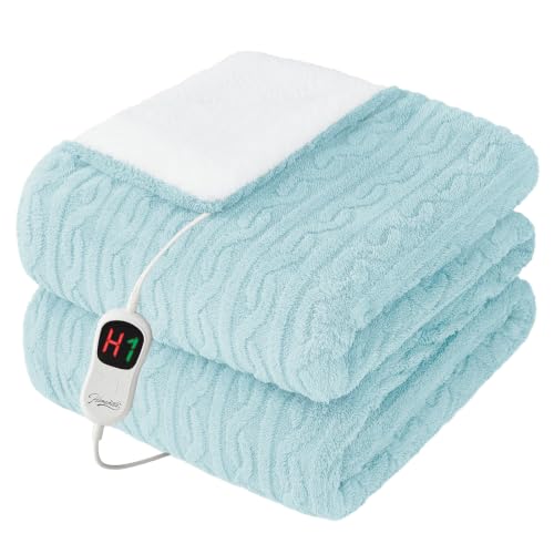 Image of Homemate Heated Electric Blanket Full Size 72 inchx84 inch Heating Blanket