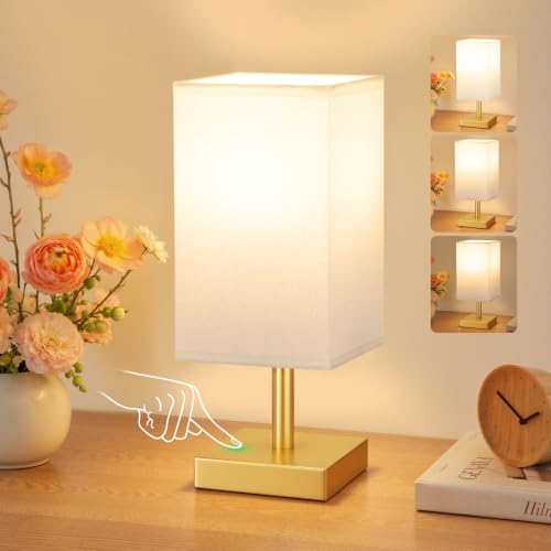 Image of PreeOtti Gold Bedside Lamp, Bed Side Lamp for Bedroom(Bulb Included)