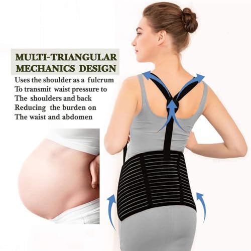 Faja de embarazo soporte abdominal y lumbar ajustable miniatura 4