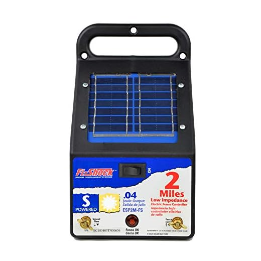 Fi-Shock ESP2M-FS 2-Mile Solar-Powered Electric Fence Charger