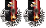 Flower - Deshollinador Mecánico | Acero 300 mm para Chimeneas | Seguridad Mejorada | Detección de Fugas | Diseño Multicolor, leño deshollinador, Multicolor (Paquete de 2)