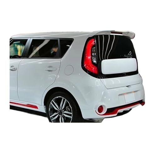 Compatible for Kia Soul 2017 2018 2019 ABS Material Car Rear Wing Primer Color Rear Roof Spoiler(Unpainted)