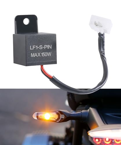 SCUARI LED Flasher Relay,Car Accessories Flasher Relay,12V Turn Signal Relay,Flasher Relay for LED Turn Signal,LED Turn Signal Relay,LED Flasher Relay 2 Pin for Fix Most Motorcycle Turn Signal Bulbs