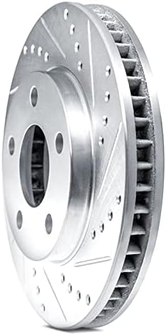 Dynamic Friction Company Brake Rotor For 2011-2013 Mercedes-Benz C63 AMG; 2012-2018 Mercedes-Benz CLS63 AMG; 2010-2016 Mercedes-Benz E63 AMG| Rear Drilled Slotted Disc Brake Rotor| Brakes and Rotors