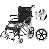Hyy Yy Rolstoel, Folding Zelfrijdende rolstoel Band handremmen for en achter Remmen, Travel Lichtgewicht rolstoel, Gift…
