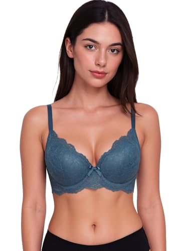 Image of Viola's Secret 6 Pack of Color Print T-Shirt Bras B Cup C Cup and D Cup