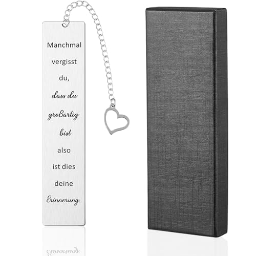 Metall Lesezeichen,Lesezeichen Personalisiert,Inspirierendes Lesezeichen Dankeschön Bookmark mit Anhänger,Glücksbringer,für Freunde Weihnachtsgeschenke Geburtstagsgeschenk