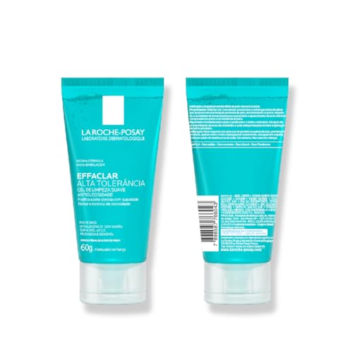 La Roche-posay Effaclar Gel Alta Tolerância 60g. Gel de Limpeza Facial. Limpa a Pele Suavemente Redu