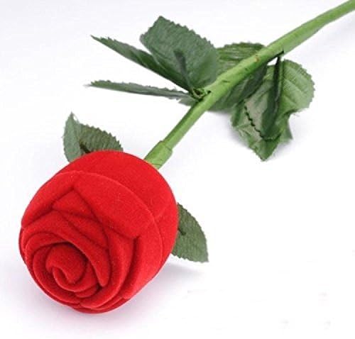 Amazon 桜の雪 プロポーズに 真紅のバラ 指輪ケース おもしろ雑貨 プレゼント に ステキ オシャレ 結婚指輪 ブランド アクセサリーケース ジュエリー 宝石 人気 高品質 3本セット ジュエリー収納 オンライン通販