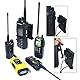 HYS Walkie Talkie Halterung mit MOLLE System für Gürtel, Rucksäcke, Kompatibel mit Baofeng Quansheng Motorola Handfunkgerät und Lautsprechermikrofon