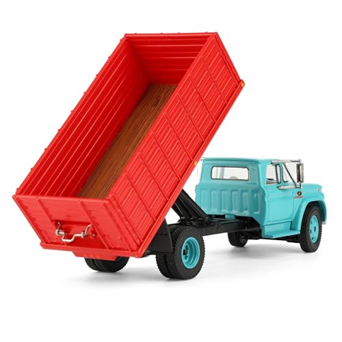 First Gear DCP 1/64 GMC 4000 Grain Truck, Turquesa y Rojo miniatura 5