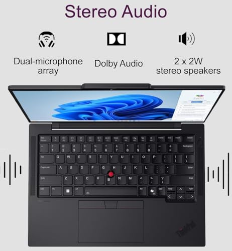 Image of Lenovo ThinkPad T14 Gen 5 Business AI PC Laptop (14 inch FHD+ Touchscreen, AMD Ryzen 7 PRO 8840U (> Intel i7-1355U), 32GB DDR5, 1TB SSD), 2x Thunderbolt 4, Backlit, Fingerprint, IR Webcam, Win 11 Pro
