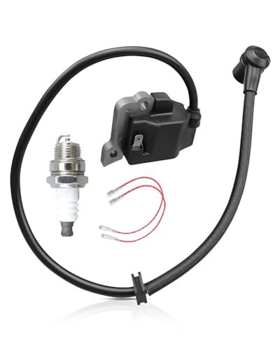 Ignition Coil Spark Plug Kit Replace 501424329 Fit for Husqvarna Poulan Pro PR48BT PR46BT McCulloch GB355BP Craftsman CMXGAAH46BT 46cc Backpack Blower