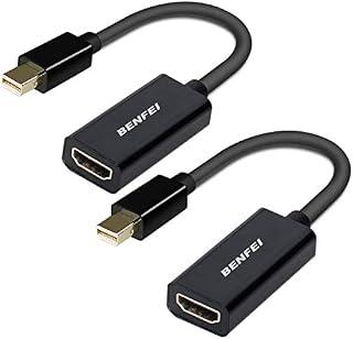 Mini DisplayPort to HDMI Adapter 2 Pack, Benfei Mini DP(Thunderbolt) to HDMI Converter