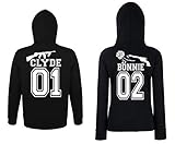 Youth Designz Herren Damen Gangster Paar Pullover Pärchen - Herren Hoodie Schwarz Gr. XL