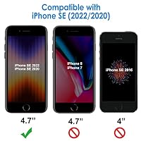 JETech Schutzfolie für iPhone SE 3/2 (2022/2020), 3 Stück – Ansicht 2
