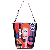 schultertasche groß schwarz [Einzigartig und Unwiederholbar]- die Tasche ist nicht nur schön und einzigartig, sondern auch extrem gut durchdacht. Er verfügt über 7 Taschen, darunter 1 speziell verstärkte Tasche für einen Laptop (passend für 13', 14' und 15' Laptops), Außentaschen für eine Wasserflasche, einen verstellbaren Tragegurt und ein großes reflektierendes Element auf der Rückseite, das für sichere Sichtbarkeit bei Nacht sorgt. Die Tasche ist groß und geräumig, dennoch sehr leicht Abmessungen:40x27x13
