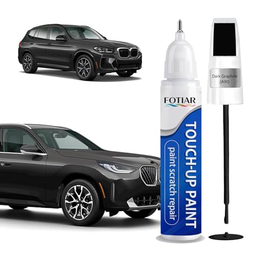 Dark Graphite A90 Touch up Paint for BMW-Exact Match Scratch Repair Kit 2-In-1 Premium Car Paint Pen for Chips & Nicks