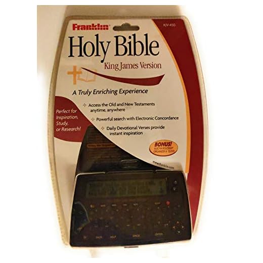 Franklin Pocket King James Version Electronic Holy Bible KJV-450