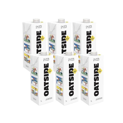 Image of Oatside Oat Milk, Pack of 6, Barista Blend, No Added Sugar 100% Plant Based Beverage, 33.81 fl oz ℮ 1 l X