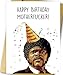 OJsensai Funny Samuel L Jackson Birthday Card, Pupl Fiction Card for Friend, Humorous Bday Card for Him Her, Rude Card for Boyfriend