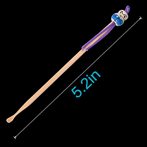 10 Pack - Bamboo Ear Spoon Portable Ear Pick Earwax Cleaning Tools Removal Ear Cleaner Spoon Ear Clean Tool #TOP3