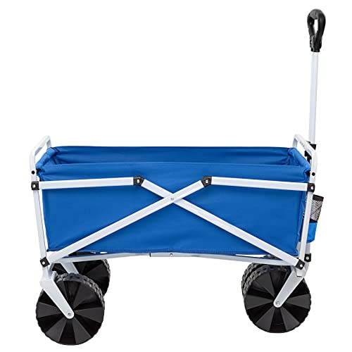 Ysc Folding Beach Wagon – Collapsible Cart With Wheels – Utility Shopping Basket – Everyday Carrying Wagon – Large Outdoor Cart – Heavy-Duty Beach Utility Caddy (Royal Blue) #TOP2