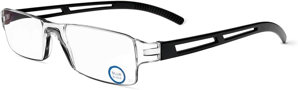 DOOViC 5 Pack One-Piece Design Reading Glasses Lightweight Blue Light Blocking Computer Readers Anti Eyestrain/UV/Dryness - Image 9