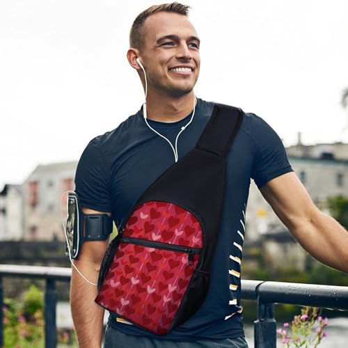 Bolso bandolera pequeño unisex diseño corazón miniatura 6