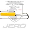 Jero Horse Hoof Pick - Stainless Steel Construction - Easy Grip Poly Handle - Offset Pick Design