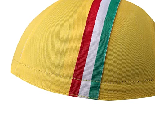 Bikingbros Italy Flag Cycling Cap - Cotton Cycling Hat-Under Helmet - Cycling Helmet Liner Breathable&Sweat Uptake One Size #TOP1