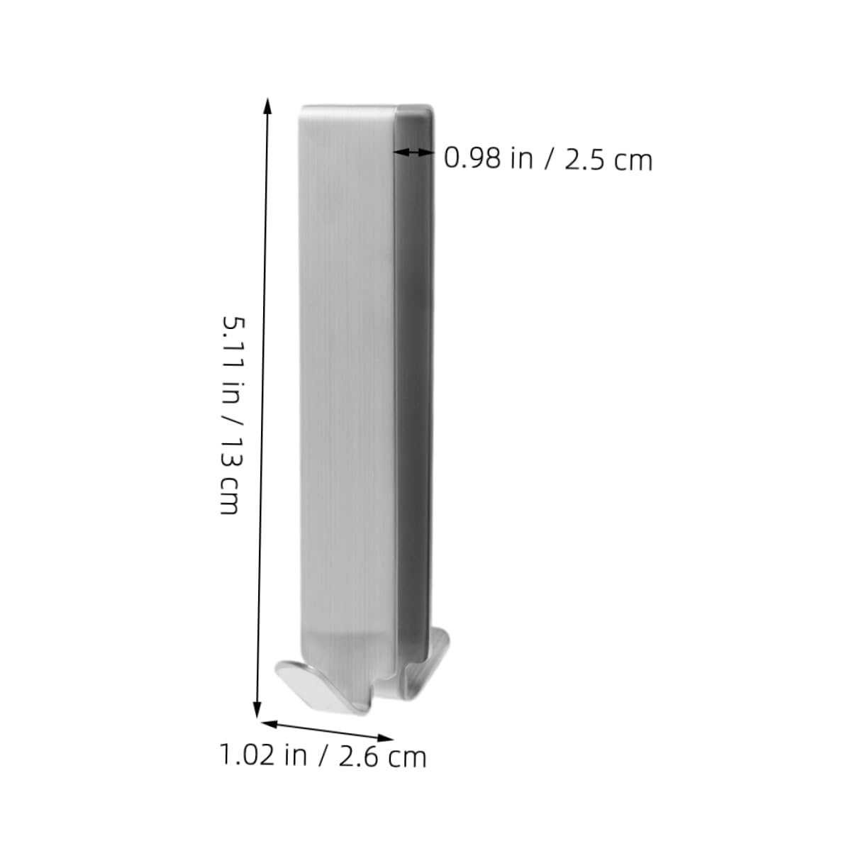 CHILDWEET 5 Ganchos de Acero Inoxidable Organizan Baño sin Taladrar para Puerta de Ducha, Colgadores de Toallas de Doble Cara, Plata