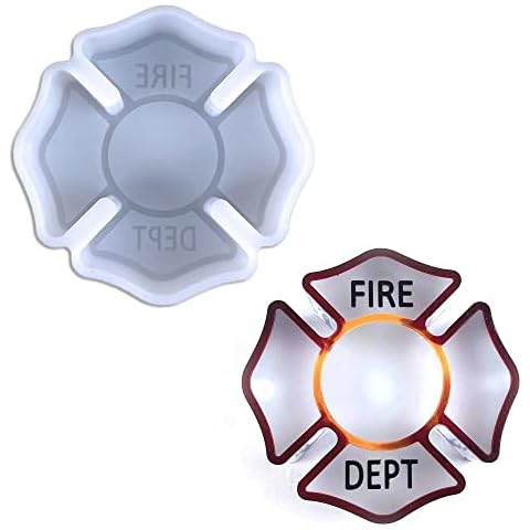 Duawenki Fire Dept Badge Silicone Mold Cover