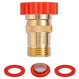 Pronese LF Brass Drip irrigation Inline Water Pressure Reducer Regulator 20~30PSI - Protect Drip System from High-Pressure Faucet Water,3/4" GHT Connector
