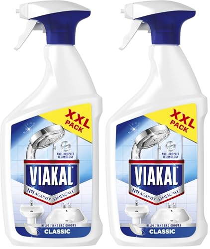 Image of Viakal Classic Limescale Remover Spray 1050ml, To Remove Up To 100Percent Of Limescale With Anti-droplet Technology (Pack of 2)