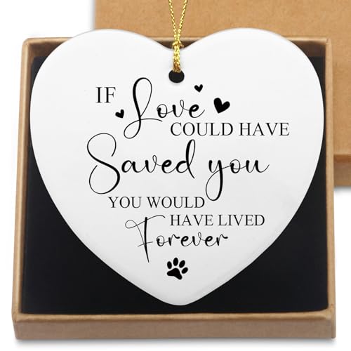 Pet Memorial Ceramic Ornament for Dog & Cat Loss