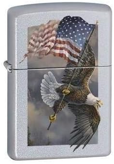 Old Glory at Half Dome V2 - Encendedor cromado satinado