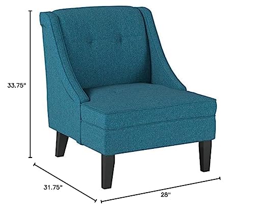 Signature Design By Ashley Clarinda Contemporary Tufted Wingback Accent Chair, Blue #TOP2