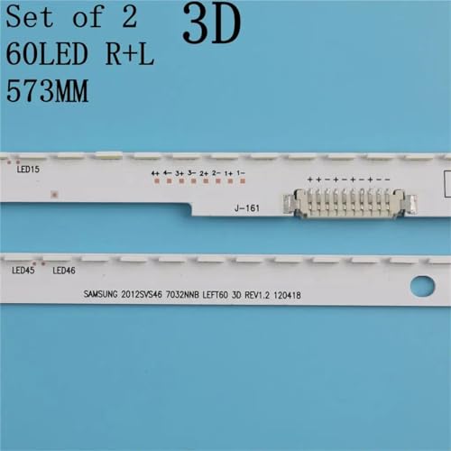 Iluminación trasera LED de 572mm con sesenta diodos para panel Samsung de 46 5